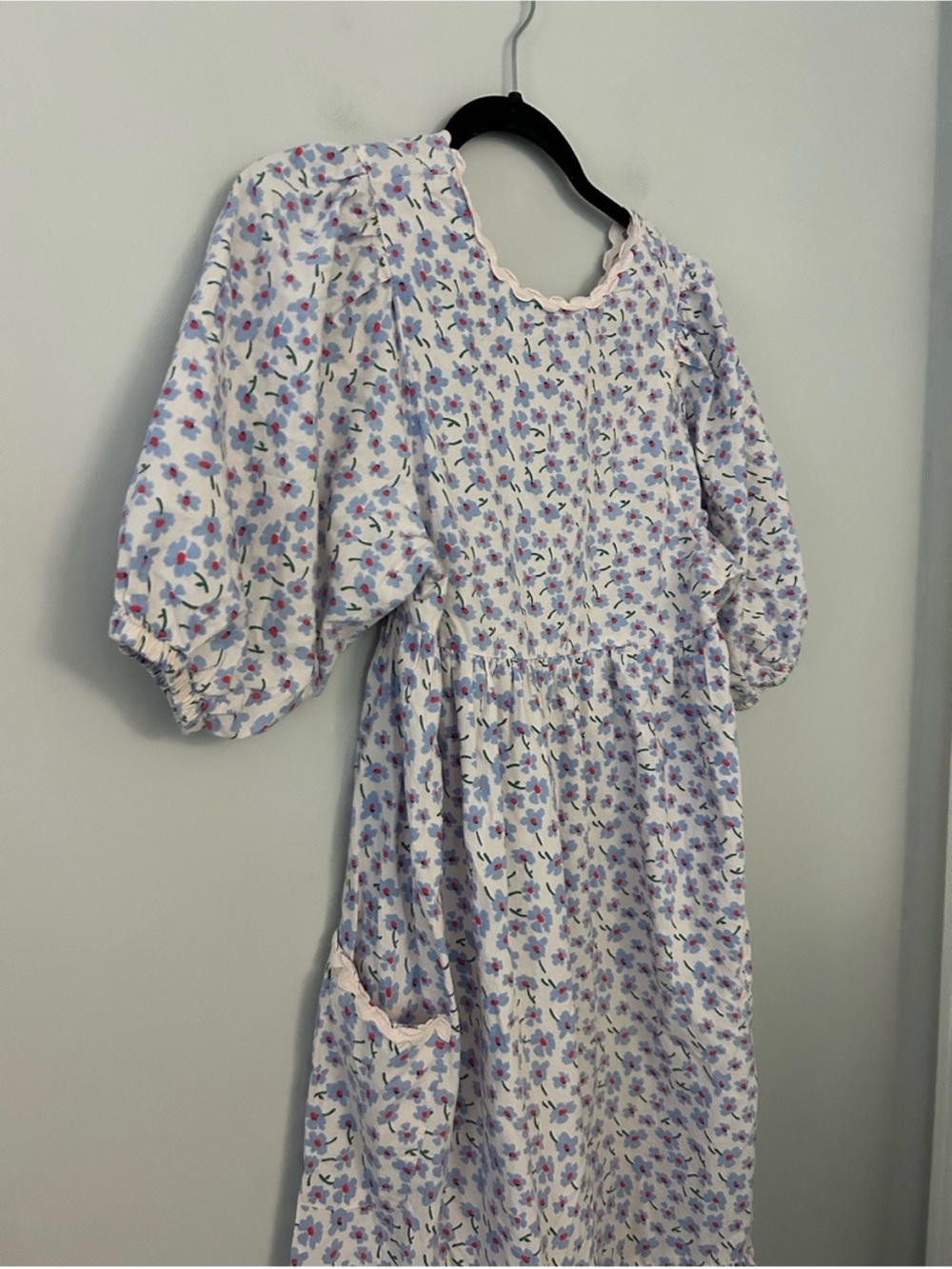 Clarice Ditsy Rik Rak Midi Floral Dress - Picture 5 of 8